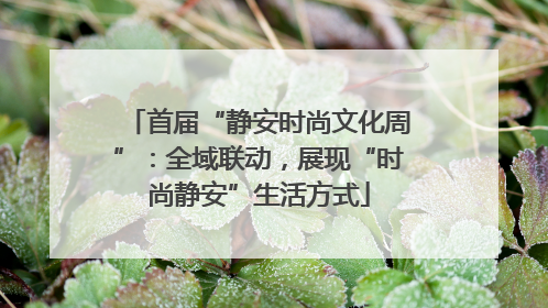 首届“静安时尚文化周”：全域联动，展现“时尚静安”生活方式